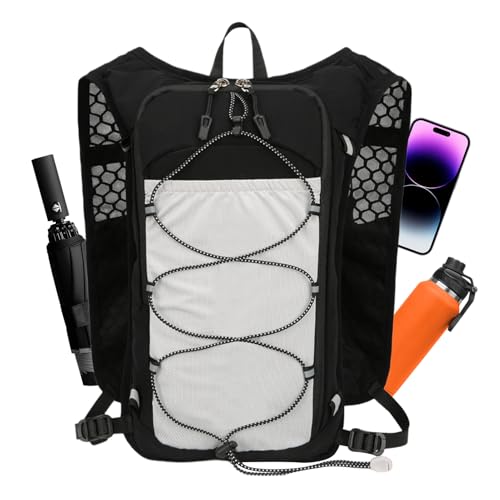 Mochila de hidratación Corriendo, Mochila de Agua para Correr | Maratoner Race Water Daypack - Paquete de hidratación Reflectante con Correas Ajustables para Correr, Senderismo, Ciclismo,