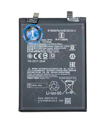 Image of Original BP4K Battery for Redmi Note 12 Pro 5G /4G / Poco X5 Pro /Poco F5 / Battery with 1 Year Warranty**** (CC216)