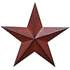 Rustic barn star wall decor handmade 24 burgundy large barn star country rustic primitive stars for house decor barn stars for outside amish distressed tin stars primitive wall decor  urban country home decor