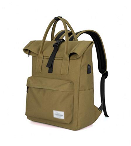Preisvergleich Produktbild RENMEN Business Anti-Theft-Rucksack USB Smart Aufladen Dokumentarfilm Computertasche Multifunktions Casual Notebook Rucksack, Gelb