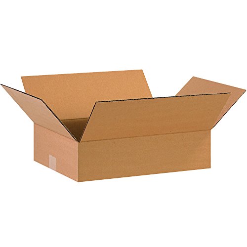 Image of TAPE LOGIC 16 x 12 x 4 Corrugated Cardboard Boxes, Flat 16 inchL x 12 inchW x 4 inchH, Pack of 25 | Shipping, Packaging, Moving, Storage Box for Home or Business, Strong Wholesale Bulk Boxes