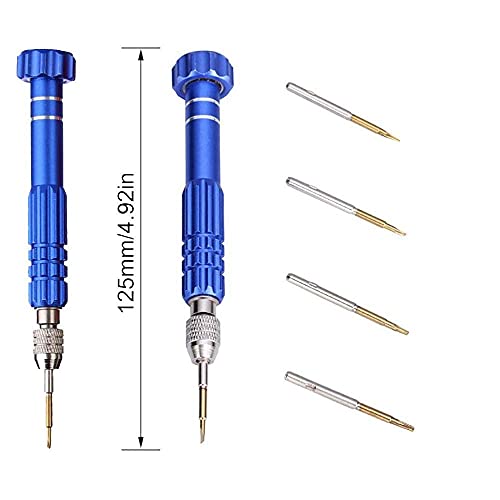 Image of Diy Crafts 5 in 1 Multi-Magnetic Screwdriver Set, Titanium Alloy, Precision Repair Tool Kit for iPhone Samsung Galaxy, Multicolor