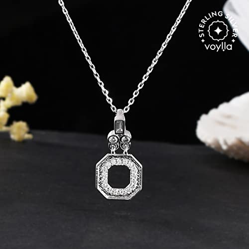Mother's Collection Sterling CZ Pendant with Chain