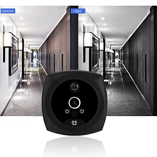 Câmera olho mágico, 4.3in 1080P HD sensor de detecção humana câmera de vídeo de visão noturna campai