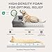 Bedsure Orthopedic Dog Bed Medium Size Dogs - Washable Small Medium Dog Cat Bed Waterproof, Comfort Cats Couch Sofa with Washable Removable Cover, Pets Bed with Nonskid Bottom, Grey, 28