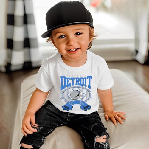 Football Shirt for Toddler Boy Girl Football Fans T-Shirt Outfit Kids Game Day Funny Sports Tee Short Sleeve Tops2