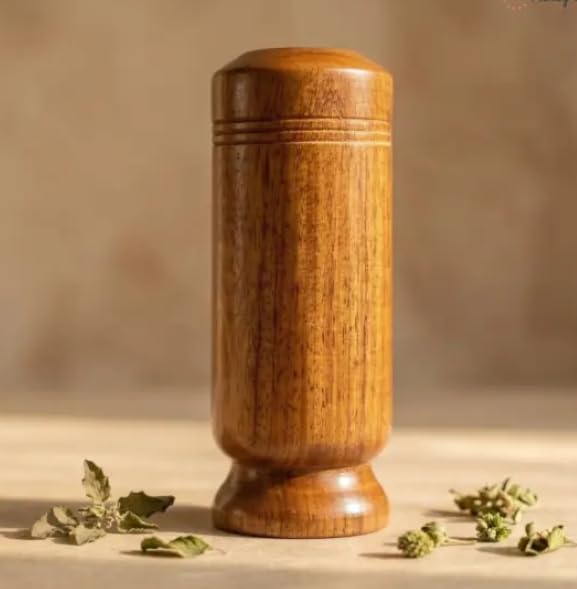 Image of Wood Sugar Care Balance Glass Ayurvedic Glass /Tumbler | Sugar Vijaysar Wood | Vijaysar Ki Lakdi | Bija Herbal Tumbler | Bija Tumbler 100ml
