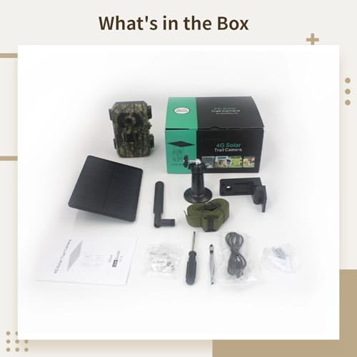 Outdoor 1080P Hd Trail Camera With Solar Power, 4G Connectivity, Infrared Night Vision, Rugged Camouflage, Includes Memory Card - Image 4