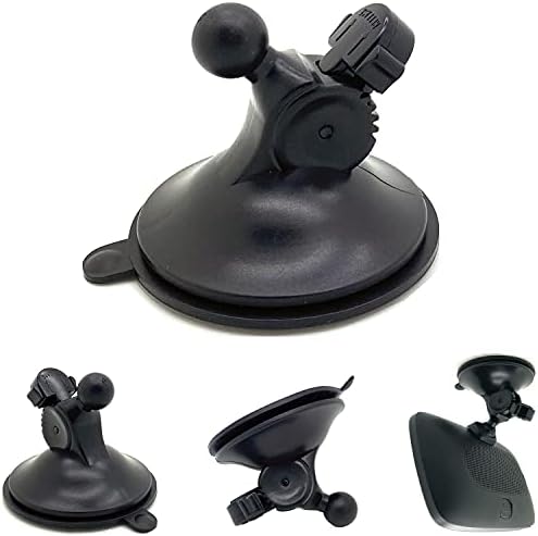 LycoGear 16mm Rubber Coating Ball Suction Mount for Tomtom GPS, Compatible with All Tom Tom VIA Start Go Live Supreme Discover Comfort 5" 6" Screen GPS w/16mm Ball Joint (Cradle is not Included)