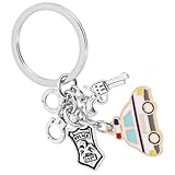 SOIMISS Polizei Schlüsselanhänger Schlüsselring Anhänger Kreativ für Freunde Familie Robuster...