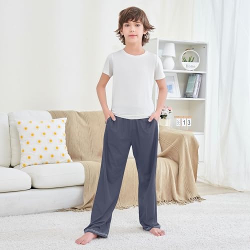 Pajama Pants Long Pjs Lounge Bottoms with Pockets3