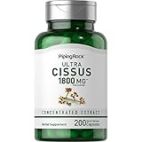 Piping Rock Cissus Quadrangularis Supplement 1800mg | 200 Capsules | Ultra Concentrated Herbal Extract | Non-GMO, Gluten Free