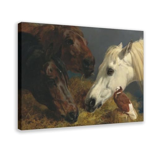 Toile cheval de ferme vintage pour raviver les souvenirs d'enfance