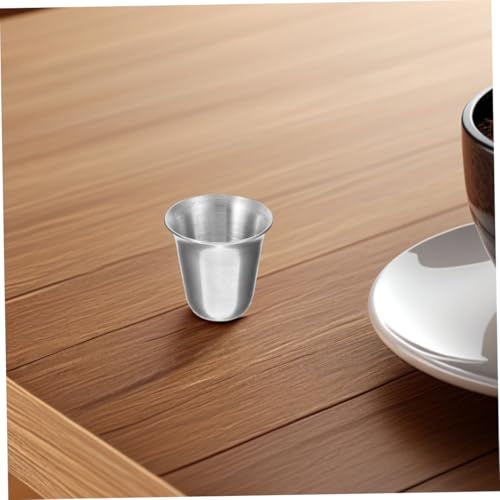 Copas de comunión de acero inoxidable PRETYZOOM tazas apilables para iglesia 6