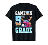 5th Grade Back to School Baseball Drip Ice Cream Game On Kid T-Shirt