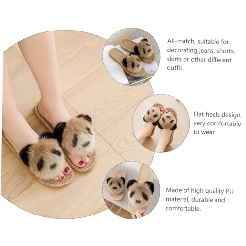 Women's Indoor Slippers Panda Patterned Non-slip Comfortable Flat Heels for Summer Home Casual2