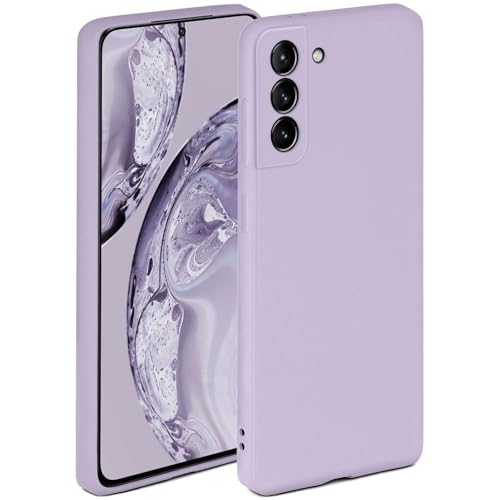 Coque silicone Samsung Galaxy S21 violette mat pour le quotidien