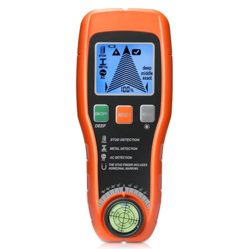 Leitungssucher Ortungsgerät: Handgerät Wand Scanner Detektor 7-in-1 Elektrisches Metallsuchgerät Kabelfinder Stromleitungsfinder Leitungssuchgerät Holz Wand (Keine Batterien enthalten)