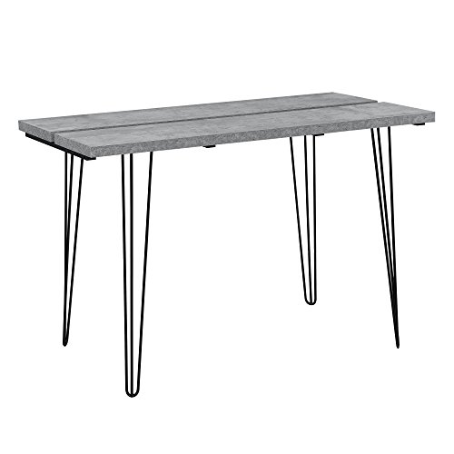 [en.casa] Mesa de Comedor Estilo Elegante - con Capacidad para 4 Personas - Aspecto de hormigón - 120cm x 60cm x 77cm