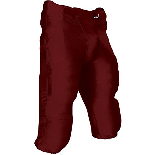 CHAMPRO Adult Terminator Integrated Football Pants Maroon XL