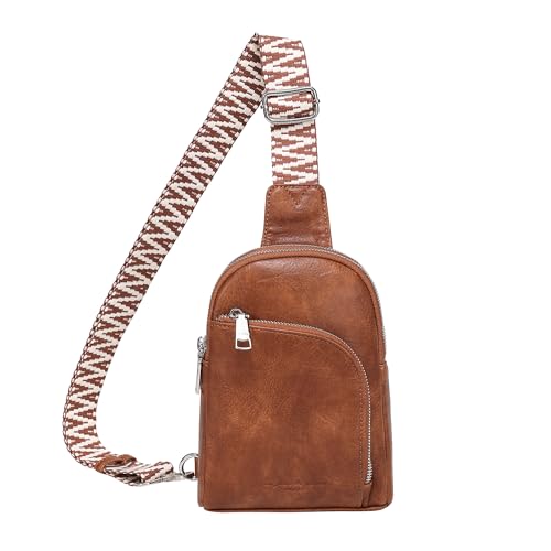 Image of INICAT Travel Sling Bag, Anti Theft Crossbody Bag for Women | RFID Blocking, 8 Card Slots, Back Zippered Pocket, Metal Zippers,Switchable Strap