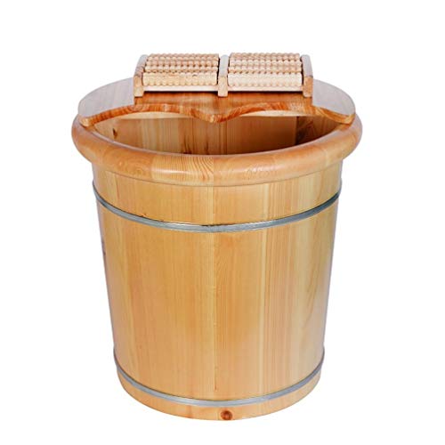 Balde de madera para baño de pies, spa y pedicura