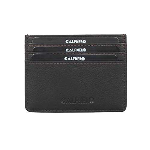 Image of Calfnero Genuine Leather Card Holder-Card Case-Leather Card Wallet- Genuine Leather Wallet