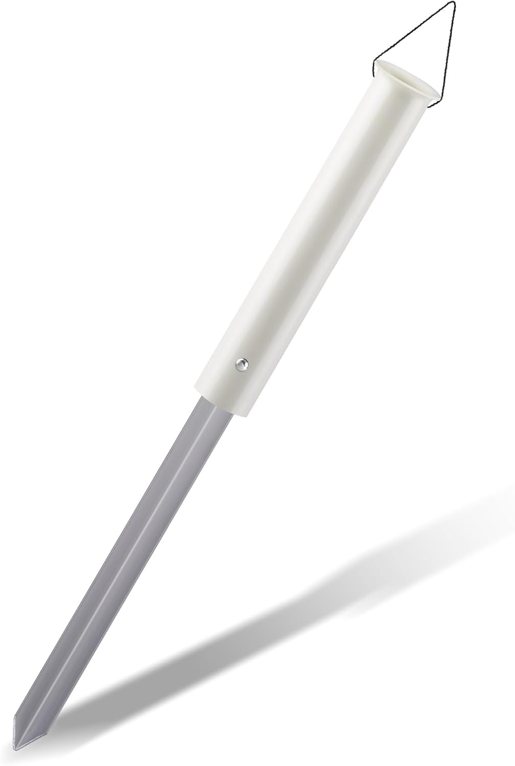 Dr.Fish Sand Spikes PVC Aluminum Surf Fishing Rod Holder, Beach Fishing Rod Holder, Portable Pole Holder Saltwater & Freshwater Shore Use River Bank