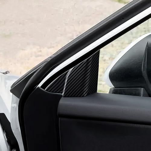 Image of 2PCS Interior Front Window A Pillar Post Cover Trim Carbon Color ABS Decal Sticker fits for Toyota Camry 2018 2019 2020 2021 2022 2023 2024 2025 2026 Accessories