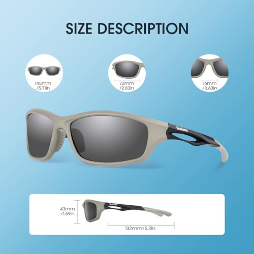 Image of Duduma Polarized Sports Sunglasses for Men Women Running Cycling Fishing Golf Driving Shades Sun Glasses Tr90