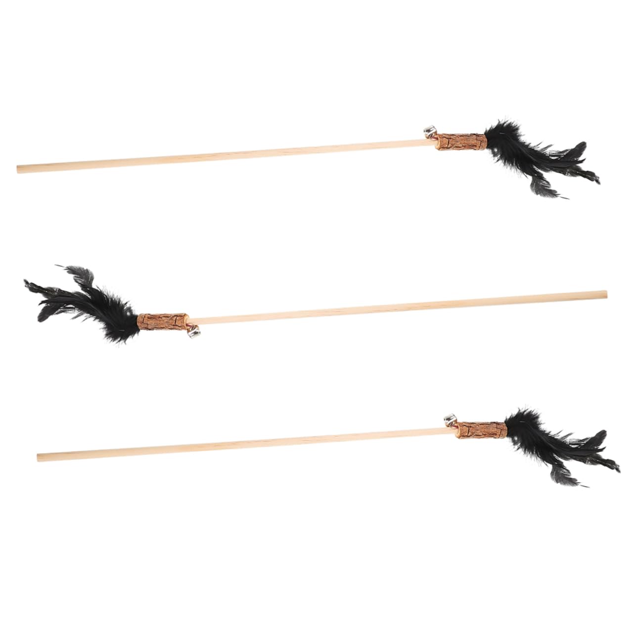 Sosoport 5 Set Di Canne Da Pesca Per Gatti Gioco Interattivo Attraente Gioco Da Appendere Per Gatti 3 Pezzi * 5
