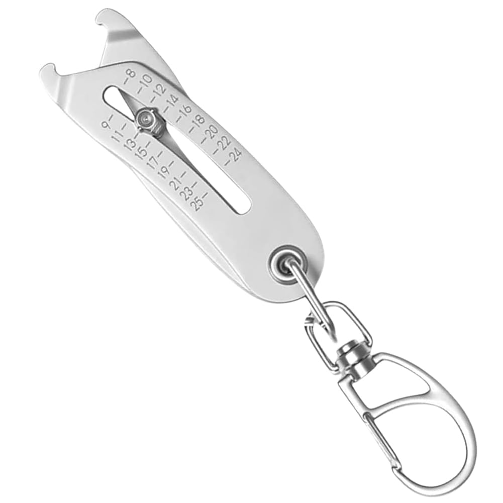 Yogelgs Portable Precise Thread Size Checker Keychain Bolt And Nut Identifier Gauge Size Gauge Precise Bolt Size Finder Keychain