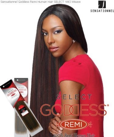 Goddess Select Remi Human Hair Weave - Yaki Weaving (10 inch, 1 - Jet Black)
