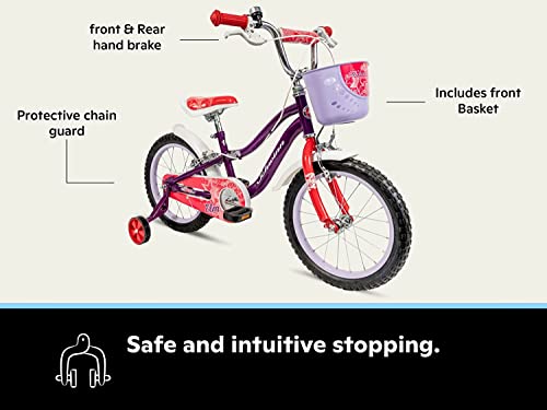Image of Schwinn Elm Bike, 12 Inch Bike for Kids Ages 2-4, SmartStart Ergonomic Design for Kids, Adjustable Seat Grows with Child, Rear Coaster and Front Caliper Brake, Training Bicycle