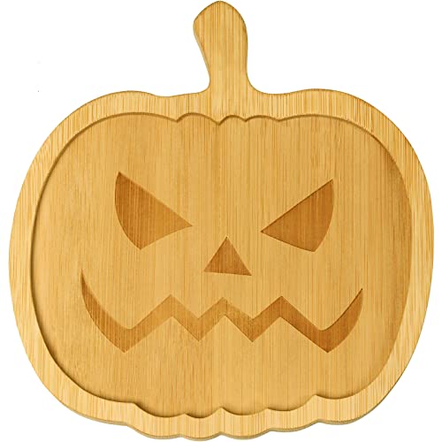 Halloween Pumpkin Wooden Charcuterie Boards, Bamboo Cheese Board Charcuterie Platter And Serving Tray Plate For Party, Meat And Cheese Tray For Party Decoration #TOP22