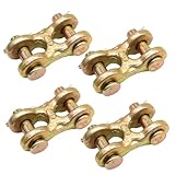 Aoserge 4 Pack 5/16 Inch Twin Clevis Link - Heavy Duty Alloy Steel Chain Repair Links for Safety Chains, Towing & Industrial Use - 5/16 Inch Chain Connectors with High Load Capacity & Corrosion