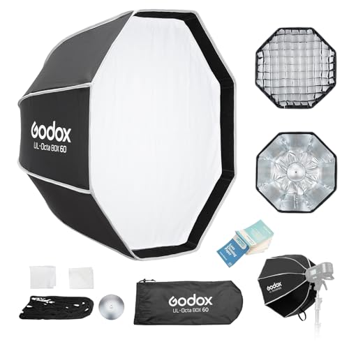 Amazon | Godox UL-BOX Octa-60 八角形ソフトボックス、60cm クイック