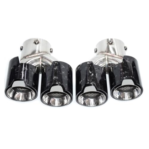 Punta de escape para BMW Serie 3 G20 G21 y M340i en fibra de carbono negra