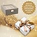 2 Layer Jewelry Box, Jewelry Organizer For Woman, Men & Girls Large Case 8.5x7.5x3.3in | PU Leather Jewelry Gift Storage Boxes For Ring, Necklace & Bracelet With Lock (Gray - with window)