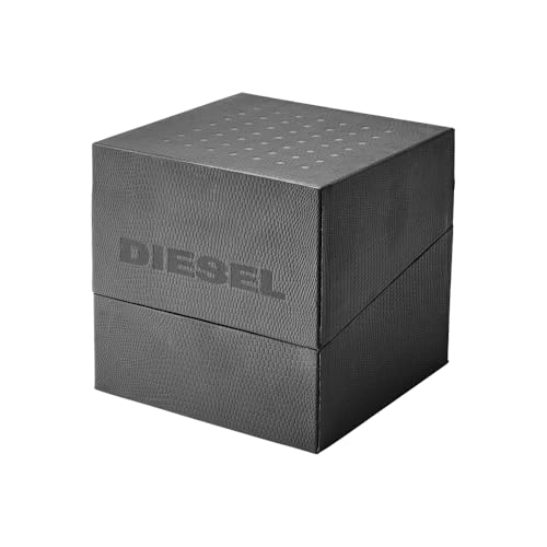 Diesel Reloj Mega Chief para Hombre, Movimiento cronógrafo con correa de acero inoxidable, Tono Oro, 51 mm