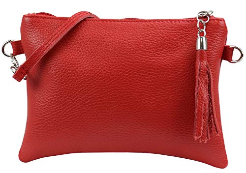 SH Leder Echtleder Umhängetasche Clutch kleine Tasche Abendtasche...