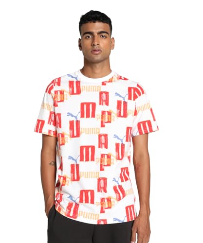 Image of Puma Men's Polyester Regular Fit T-Shirt