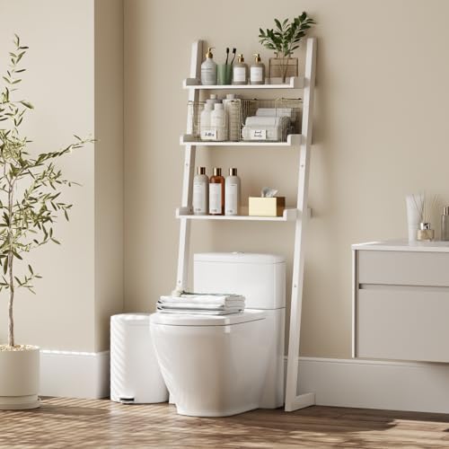 YQJJGL Over The Toilet Storage Shelf Wood, 3-Tier Above Toilet