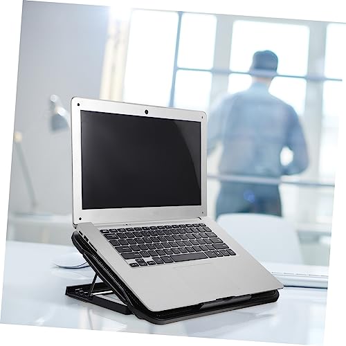 Base para laptop con ventilador enfriador doble USB miniatura 5