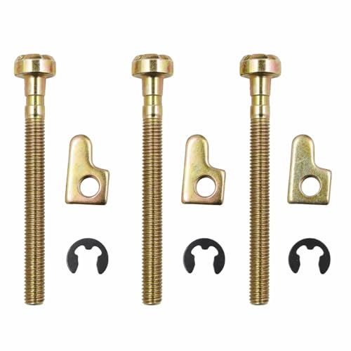 Texxparts 3-Pack Chain Tensioner Adjuster Screw Kit 530016110 for Poulan Husqvarna