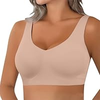 Reggiseno Senza Spalline Reggiseni Sportivo da Donna Senza Ferretto, Cuciture Reggiseno Sottile Estivo Ice Comfort Top Schiena Scoperta Tezenis Morbido di Base per Grandi Taglie Forti Light Rosa M