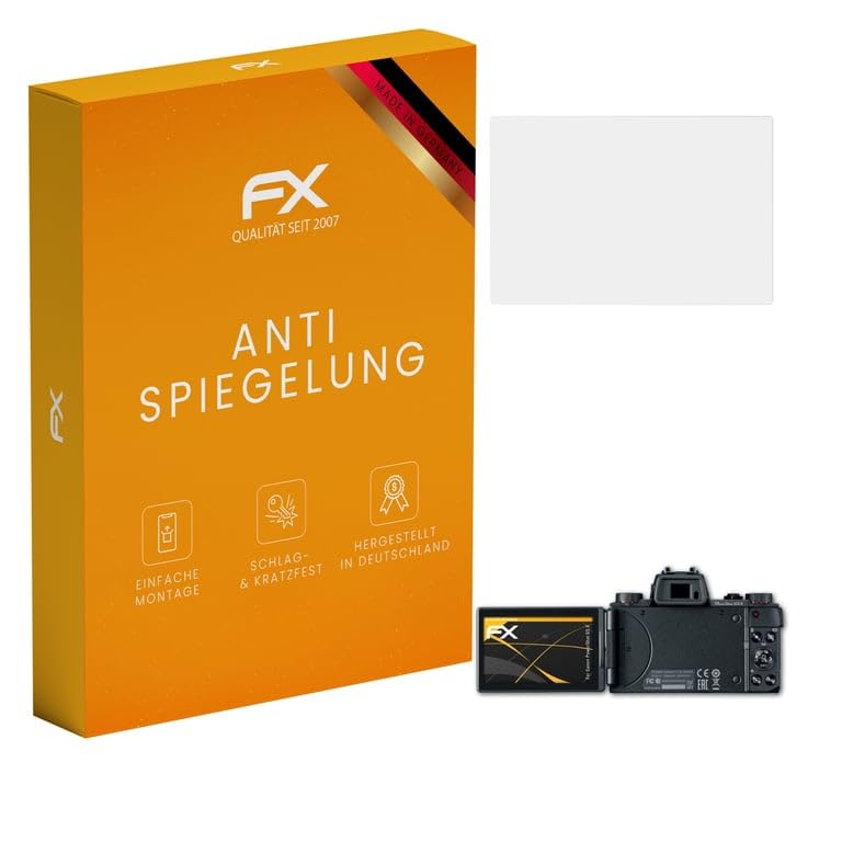 atFoliX Screen Protector compatible with Canon PowerShot G5 X Screen Protection Film, anti-reflective and shock-absorbing FX Protector Film (3X)