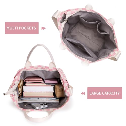 Image of KALIDI Corduroy Tote Bag, Large Slouchy Hobo Messenger Crossbody Bag