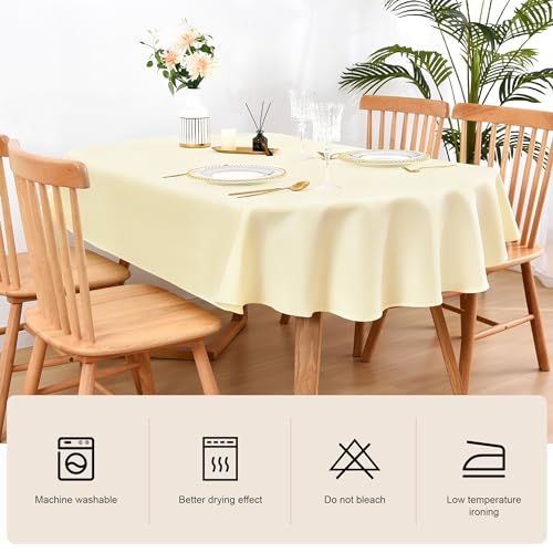 Wolkemer Small Oval Tablecloth 52 x 70 Inch Washable Fabric Table Cloth by Wolkemer - Used condition - Image 3