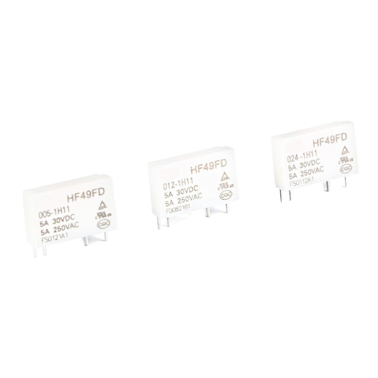 Relais 24V HF49FD anti-surchauffe pour circuits imprimés 5A sécurisés